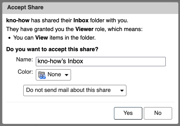Confirm the Share
